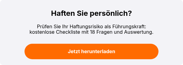 Haften Sie persönlich?